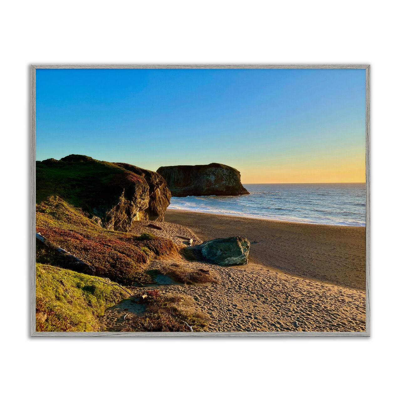 Stupell Industries Goat Rock Beach Sunrise Framed Giclee, design by Nicole Dell